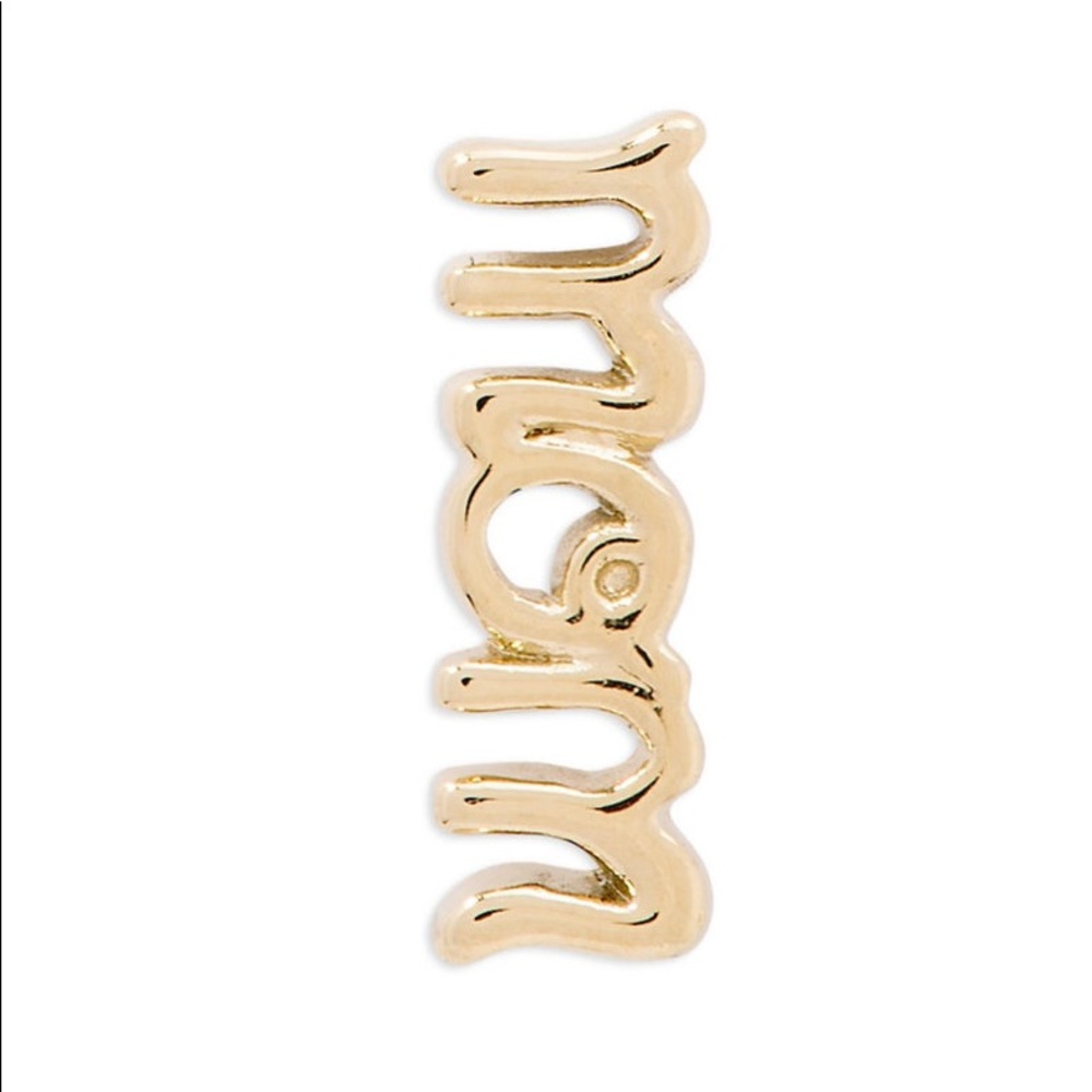 *Script MOM Charm* KEEP COLLECTIVE Retired Gold